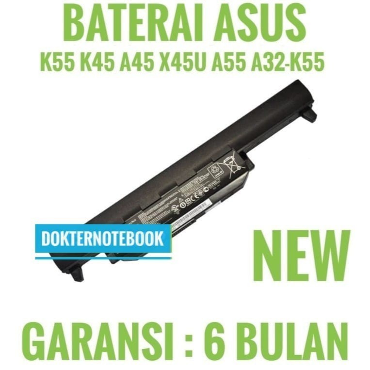 Baterai Laptop ASUS K55 K45 K45D X45A X45C X45VD A45 A32-K55