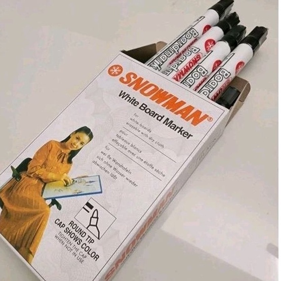 

KODE A88U Spidol Whiteboard Snowman BG12 per pack 12 PCS