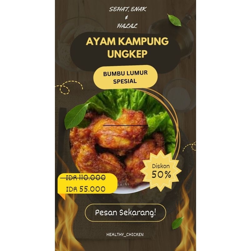 

Ayam frozen - Ayam Kampung Asli - Bumbu lumur special
