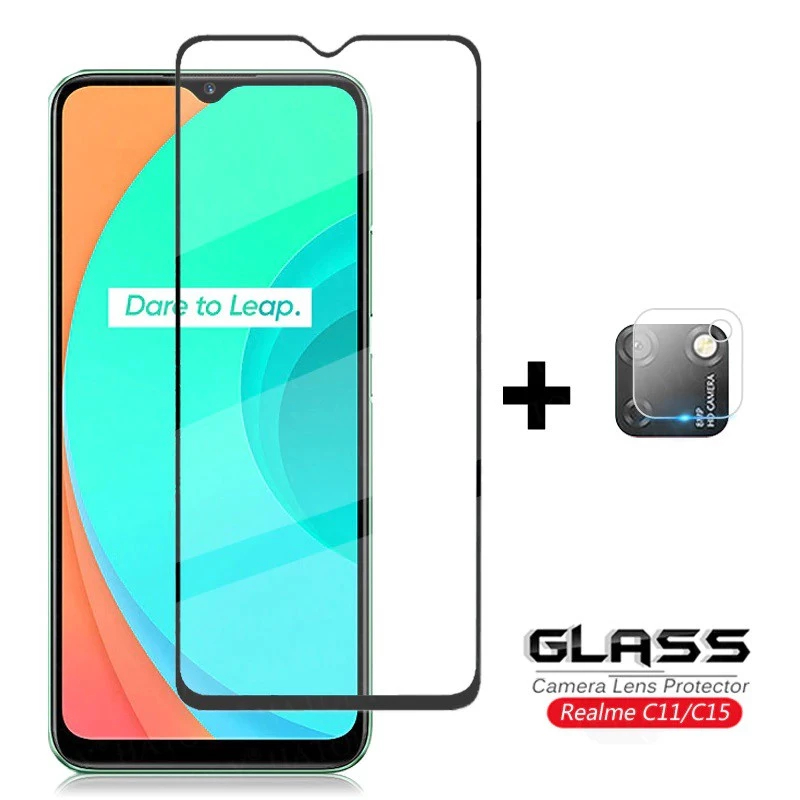 Tempered Glass Realme C11 Tempered Glass & Camera Lens Anti Gores Hp Layar Camera Realme C11
