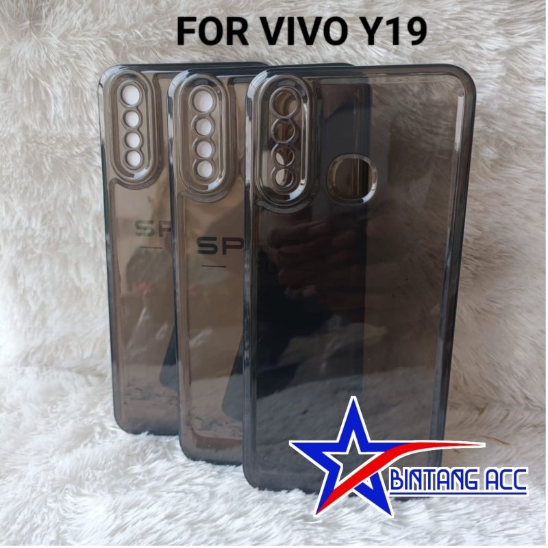 Soft Case Original Vivo Y19 Space transparan Protect Camera