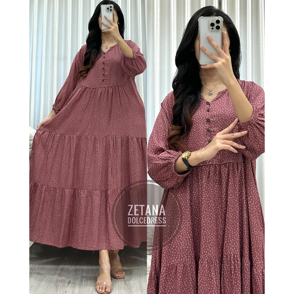 Daster Arab Zetana Midi Dress By Dolce Dress