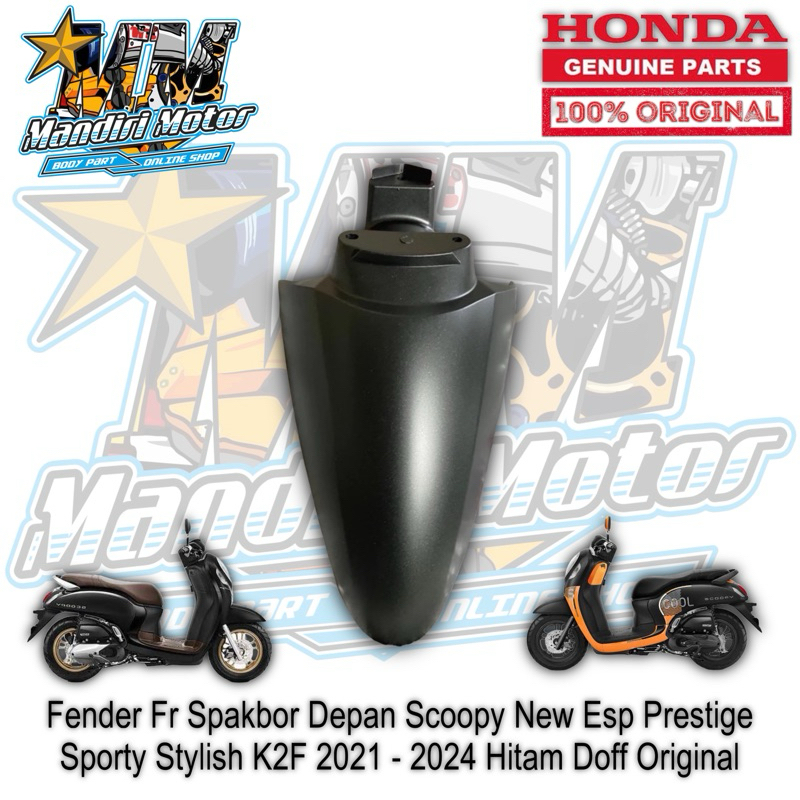fender fr sepakbor spakbor depan scoopy prestige sporty stylish new 2021 2022 2023 k2f hitam doff do