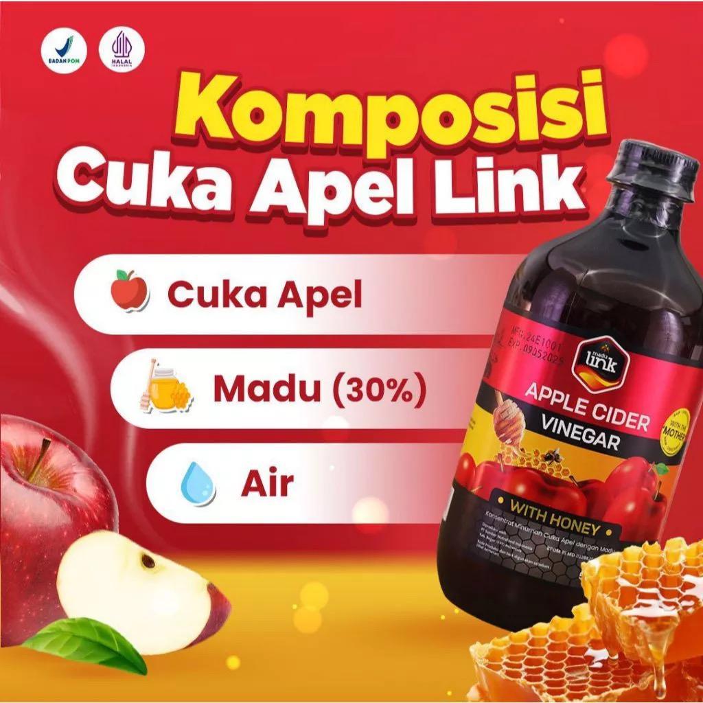 

Cuka apel vinegar dengan ekstra madu - 500 ml