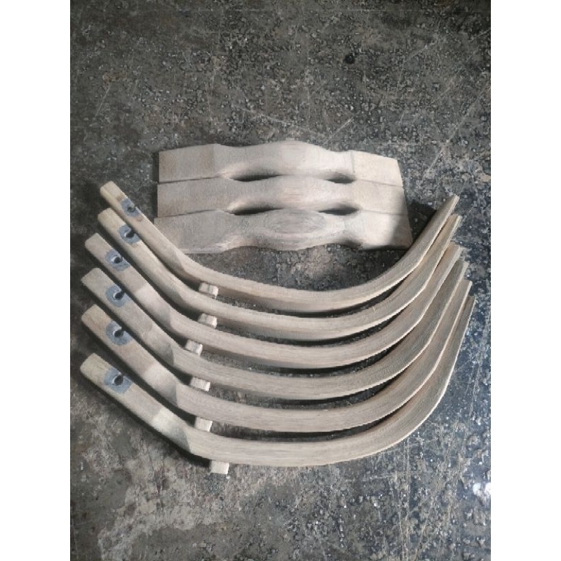 siyah bambu bending laminasi (Mughal)