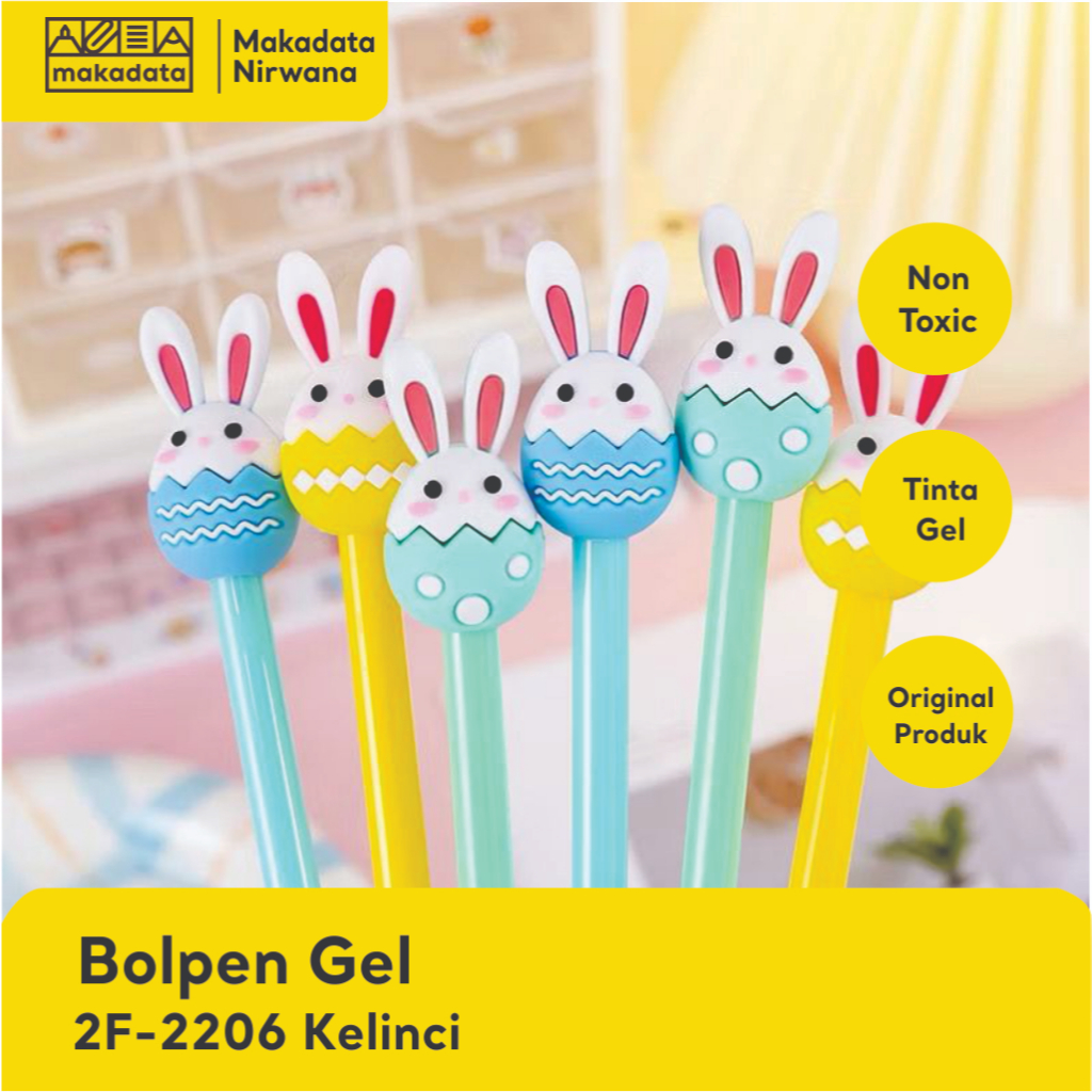 

BOLPEN GEL KELINCI 2F-2206 (1 PCS)