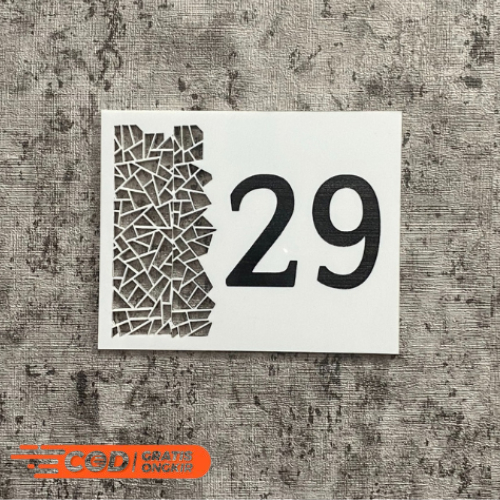 No Rumah Aesthetic Premium Bahan Akrilik Tempel Mewah 3M