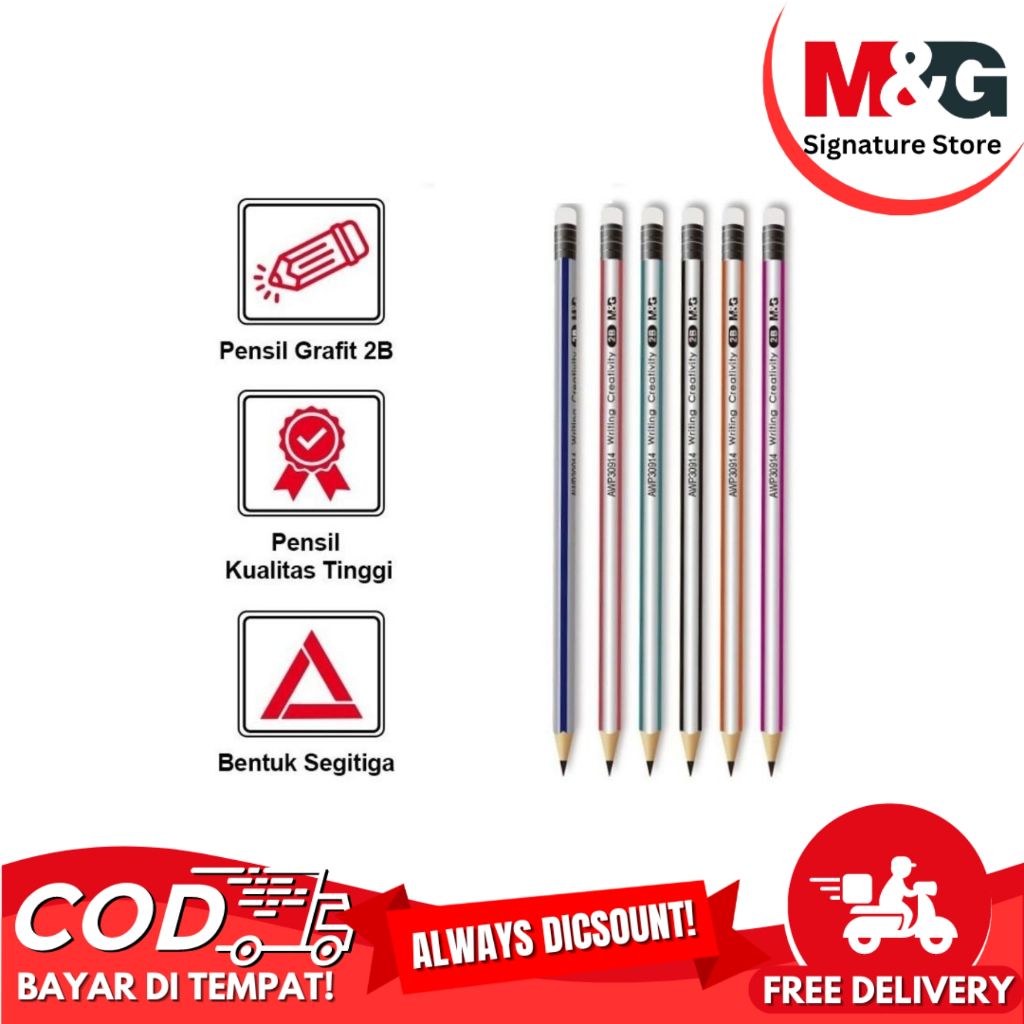 

Pensil HB M&G #AWP30971 Pencil Trigraphite Pensil Sekolah & Kantor - SATUAN M&G