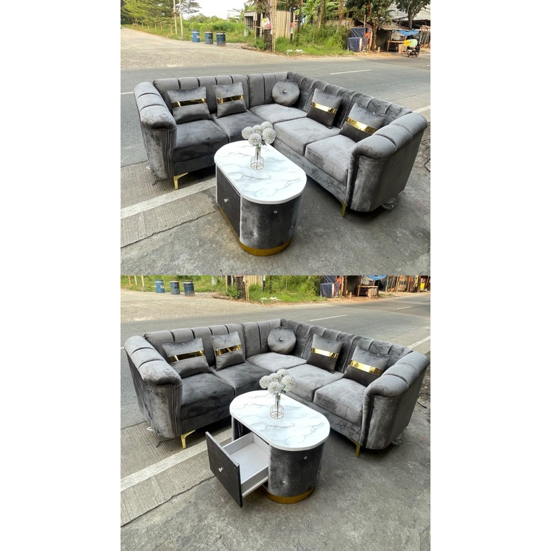 Sofa L Foxy + Meja HpL