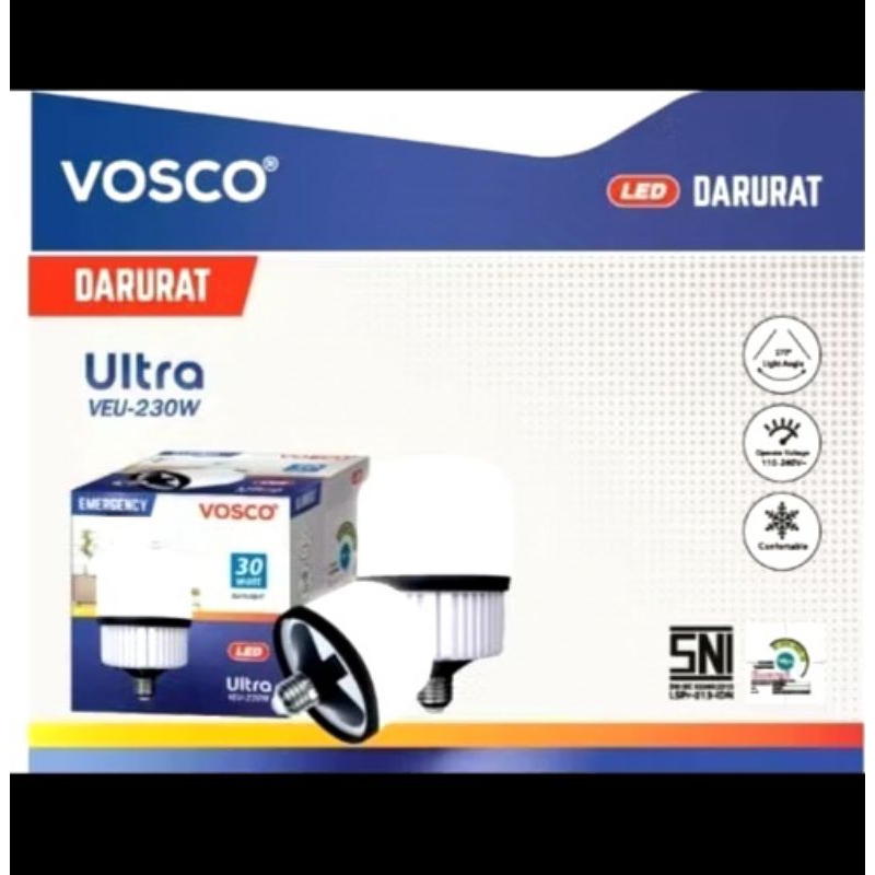 Lampu led emergency Vosco 30watt