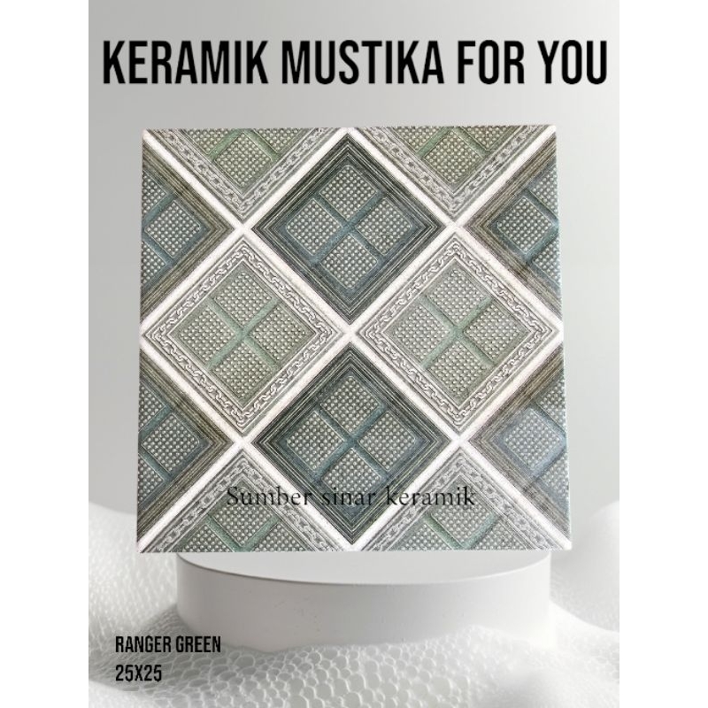 Keramik Lantai 25x25 Ranger Green | Matt | Mustika | Kw-1
