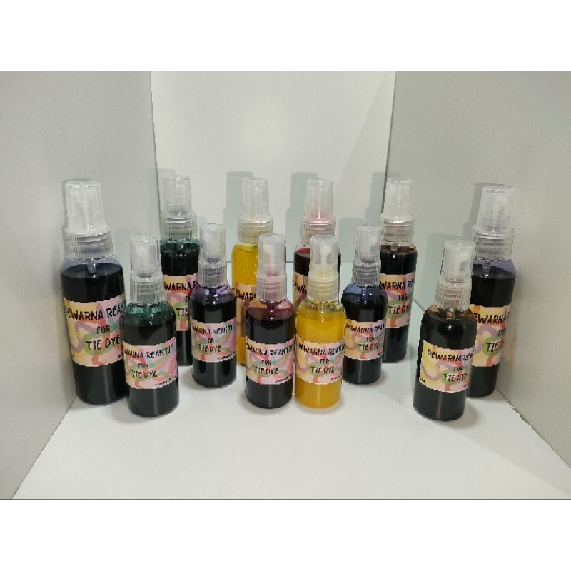 

(3 WARNA) 60ml tie dye | pewarna reaktif | pewarna jumputan | pewarna batik reaktif | pewarna indigosol