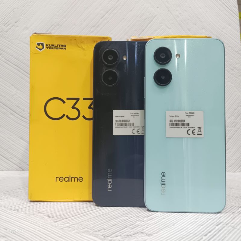 Realme C33 4/128 GB Handphone Second Bekas Fullset