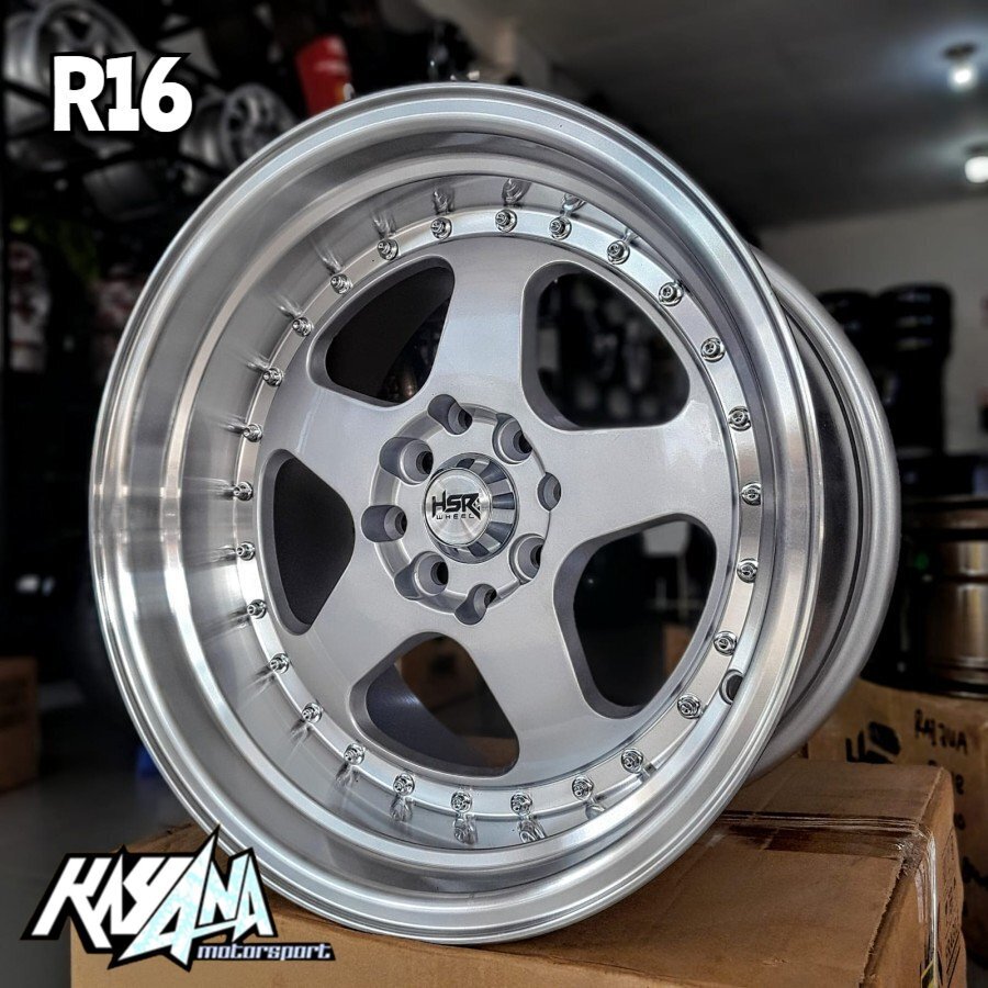 Velg Celong R16 Lebar 8/9 HSR Burn Velg Jazz Avanza Mobilio Yaris Velg Mobil Belang HSR R16
