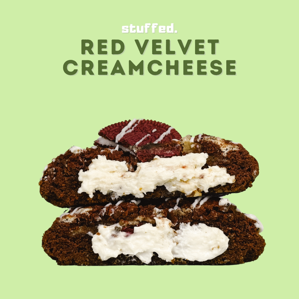 

RED VELVET CREAMCHEESE Stuffed Soft Baked Cookies