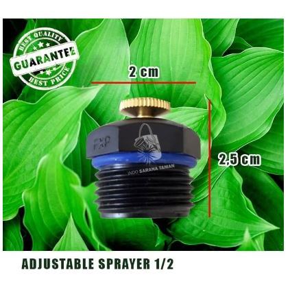Adjustable Sprayer 1/2" Adjustable Garden Sprinkler Adjustable Nozzle