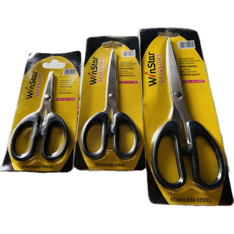 

Scissors Paper Gunting Kertas Plastik Size S - M - L Stainless Steel Tajam