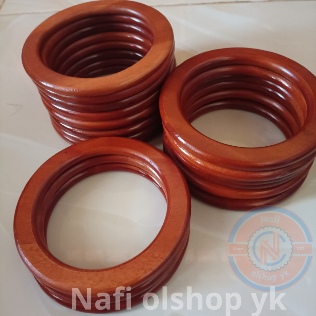 handle tas kayu 13cm | ring kayu bulat 13cm | pegangan tas kayu 13cm | jinjingan tas dari kayu