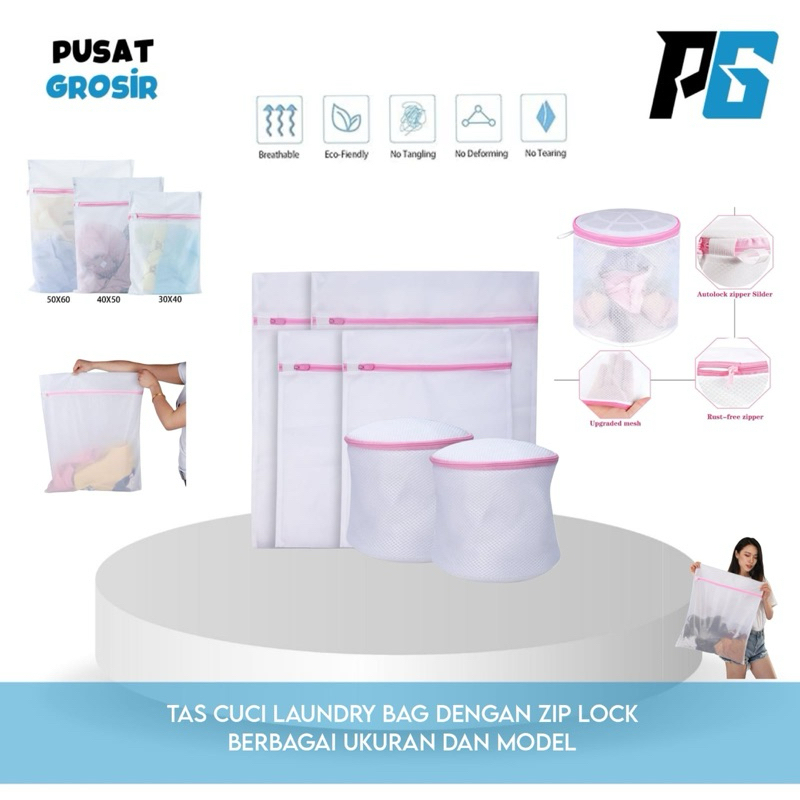 Loundry Bag Kantong Tas Baju Mesin cuci Pakai Bra Celana Dalam Washing