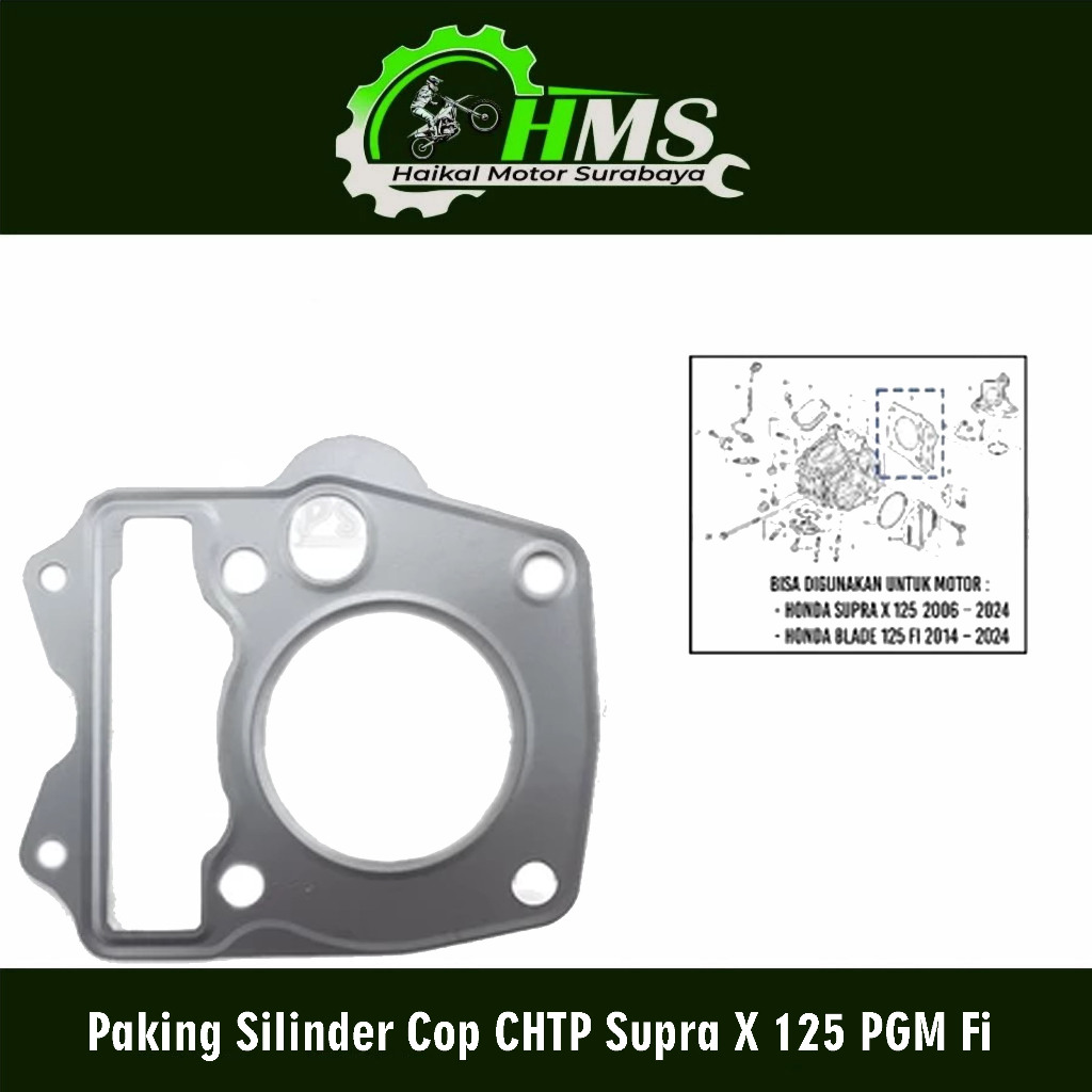 Paking Silinder Cop CHTP Supra X 125 PGM Fi - Gasket Packing Peking Cylinder Silinder Block Head