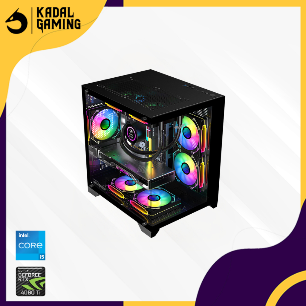 PC GAMING INTEL CORE I5 13400F VGA NVIDIA RTX 4060TI 16GB RAM 32GB DDR5 RGB SSD 1TB NVME GEN 4.0