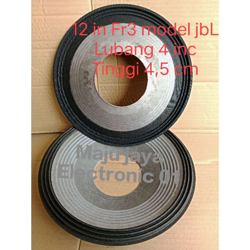 kertas daun speaker 12 inc Lubang 4 inc Tinggi 4,5 cm