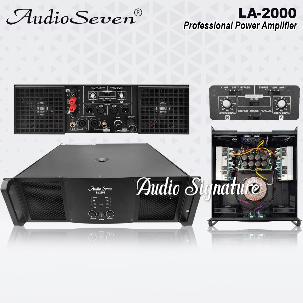 Power Amplifier 2 Channel AUDIO SEVEN LA-2000 | LA2000 Class AB Original