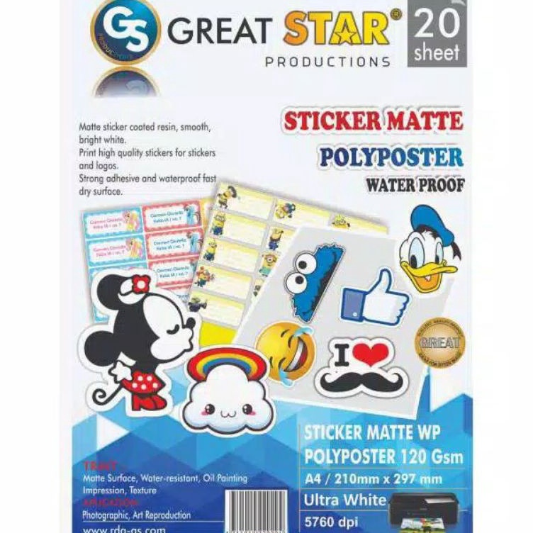 

KODE Q42I STICKER POLYPOSTER MATTE WATERPROOF