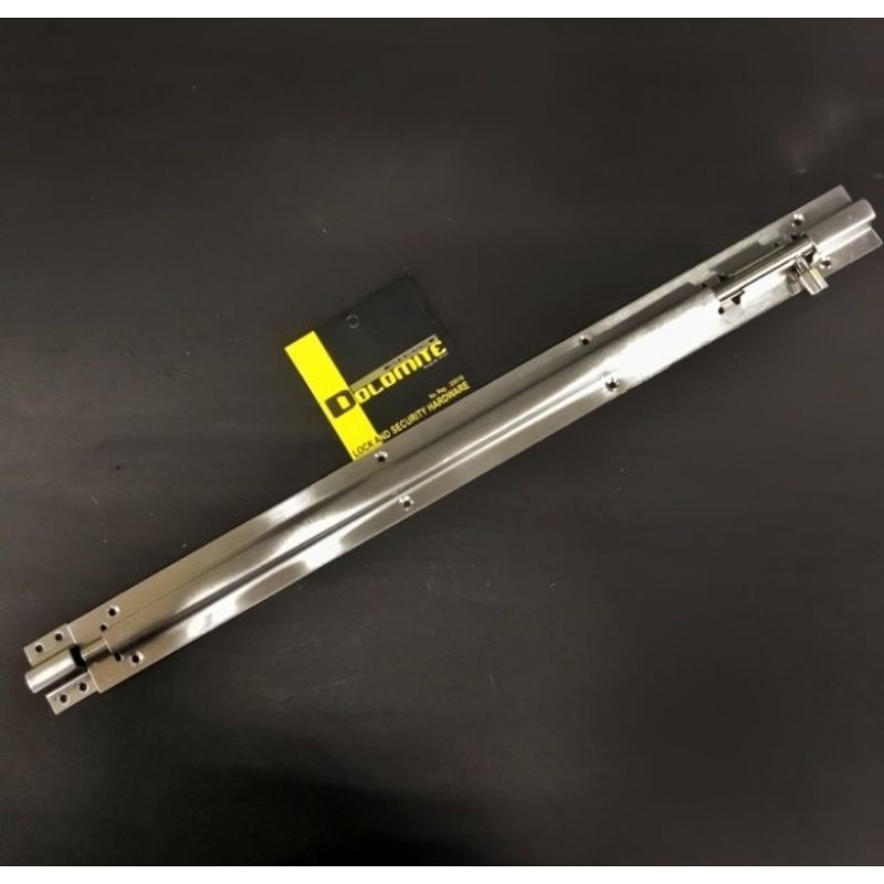 Grendel slot pintu panjang 18 inch Dolomite stainless steel