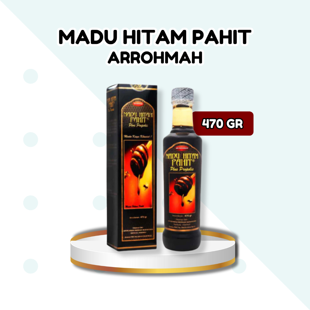 

MADU HITAM PAHIT PLUS PROPOLIS AR-ROHMAH 470GR – MADU HITAM PAHIT ASLI – ORIGINAL