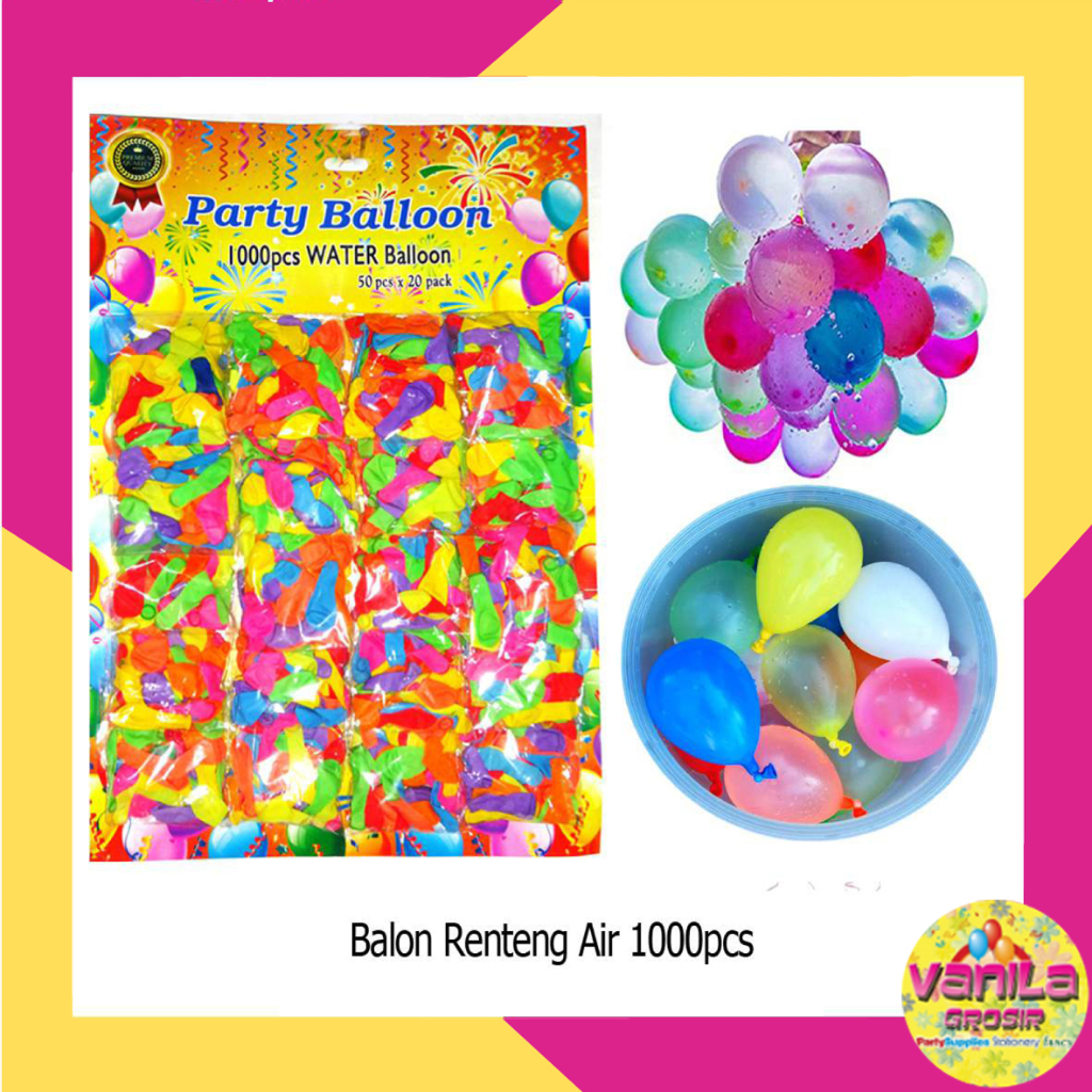 (100Pcs) Balon Renteng Air, balon latex, balon jari, balon papan