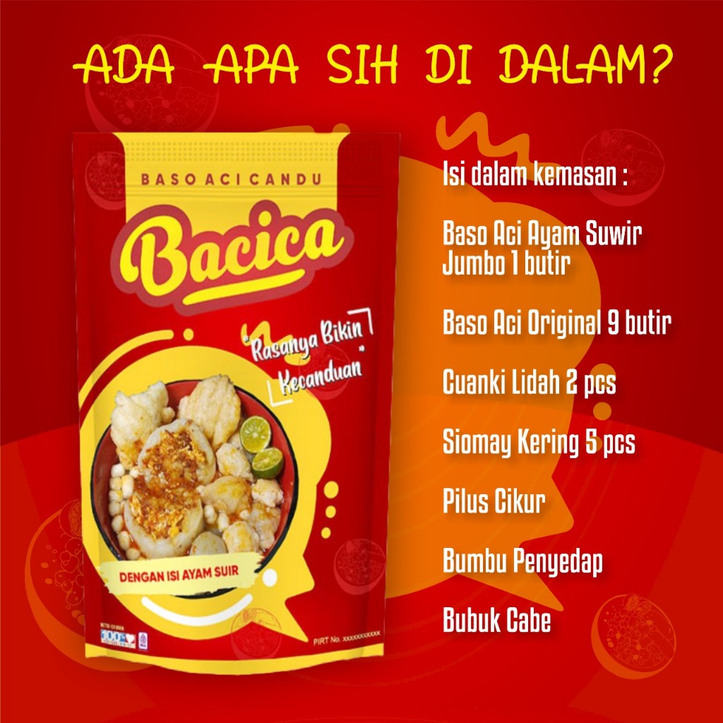 

BACICA Baso Aci Ayam suir jumbo Premium murah boci bikin bapper & mantap jiwa Beledos Paket Mantap Lengkap Baciur halal