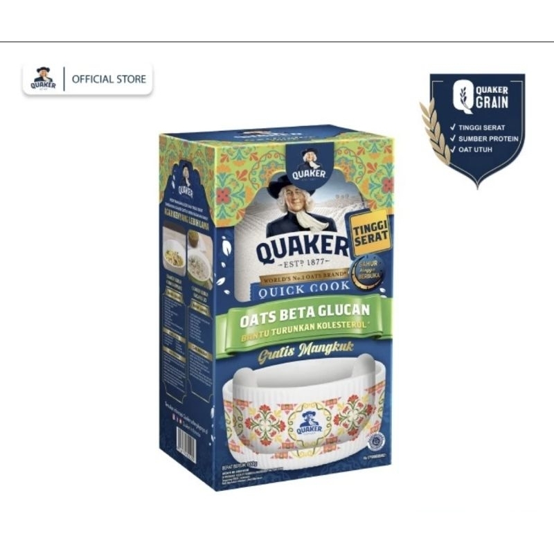 

Quaker Instant Oatmeal 800gr Free Mangkok