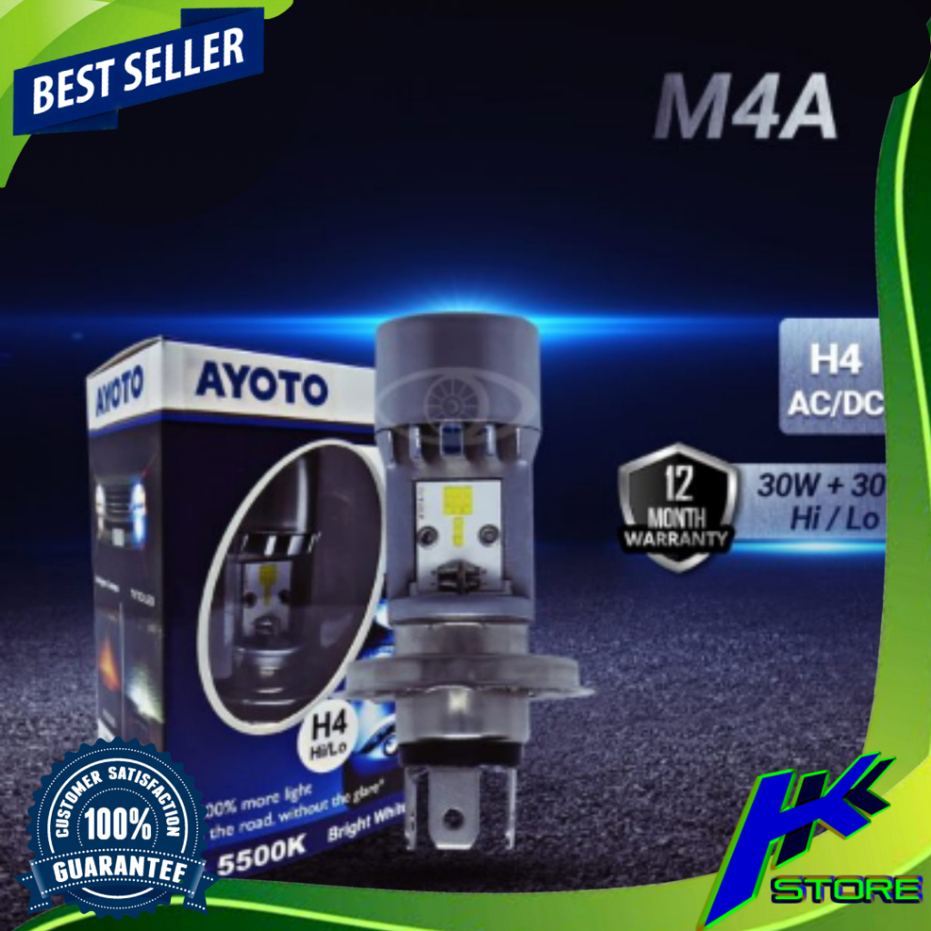 Lampu LED H4 / HS1 Mobil 30w Lampu Utama Lampu Depan LED Mobil Lampu LED Mobil Lampu LED Ayoto