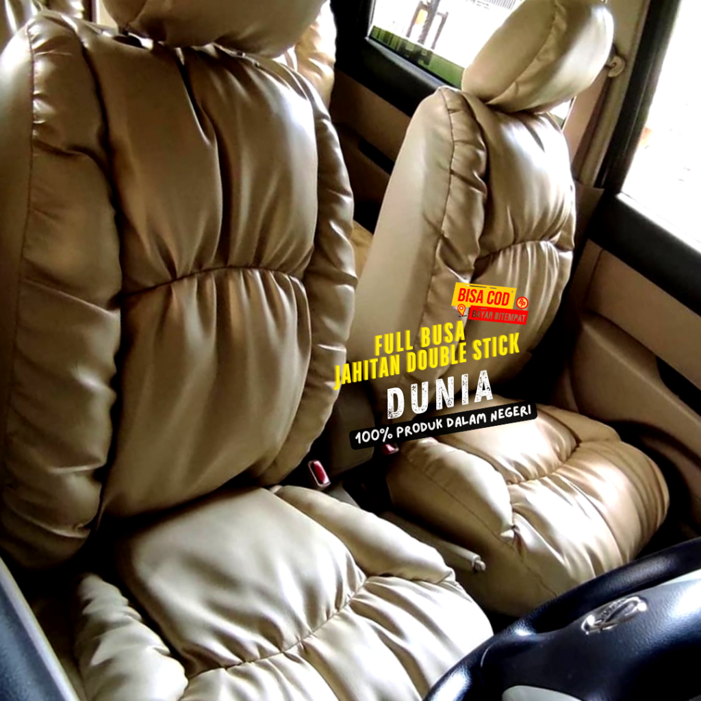 SARUNG JOK MOBIL BRIO 2 BARIS MODEL SOFA MEWAH ELEGAN