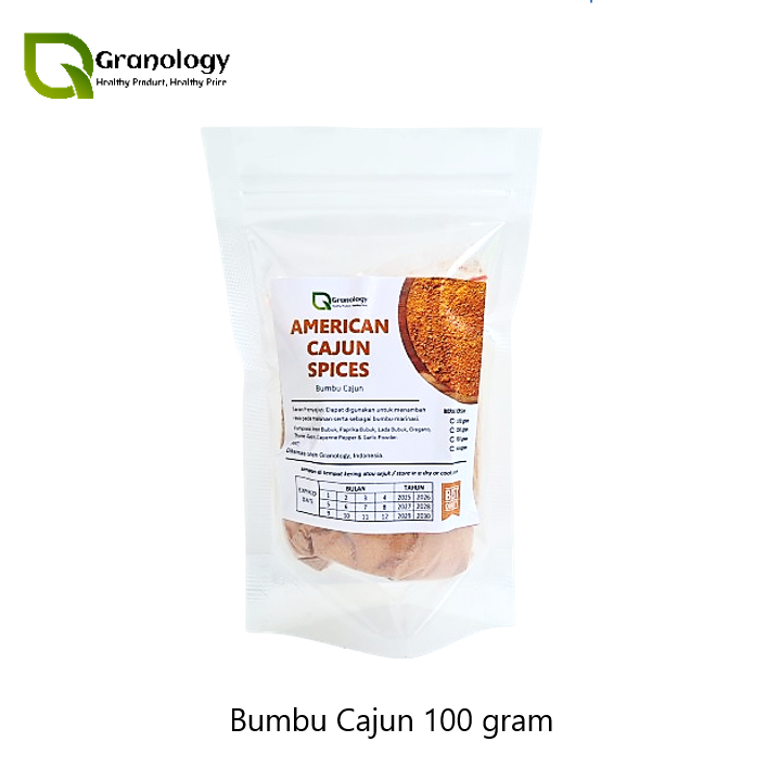

American Cajun Seasoning / Bumbu Cajun Bubuk (100 gram) by Granology