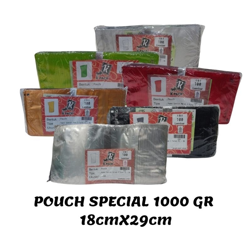 STANDING POUCH SPESIAL METALIZED PLASTIK KEMASAN BUBUK KOPI-SNACK