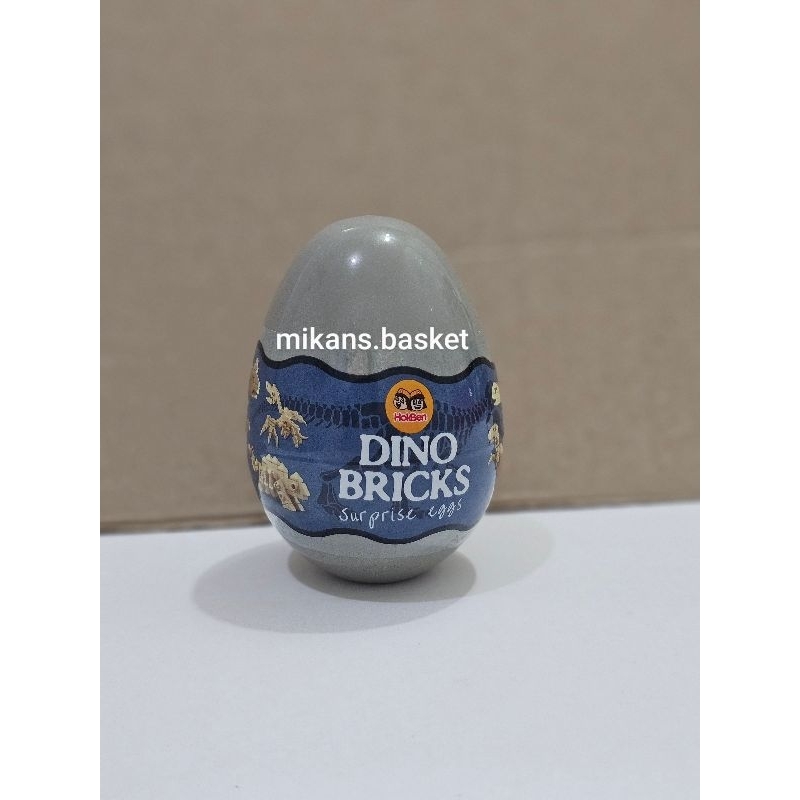 [Siap Kirim] Hokben Kidzu Bento Dino Bricks Suprise Eggs (Satuan dan isinya random)