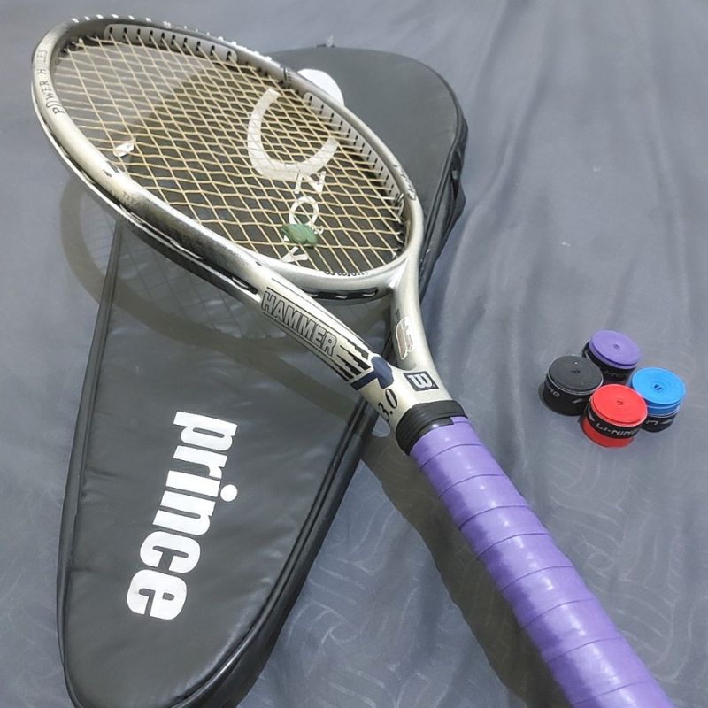 RAKET TENIS ORIGINAL WILSON HAMMER 3.0 POWER HOLES BEKAS MASIH BAGUS SIAP PAKAI
