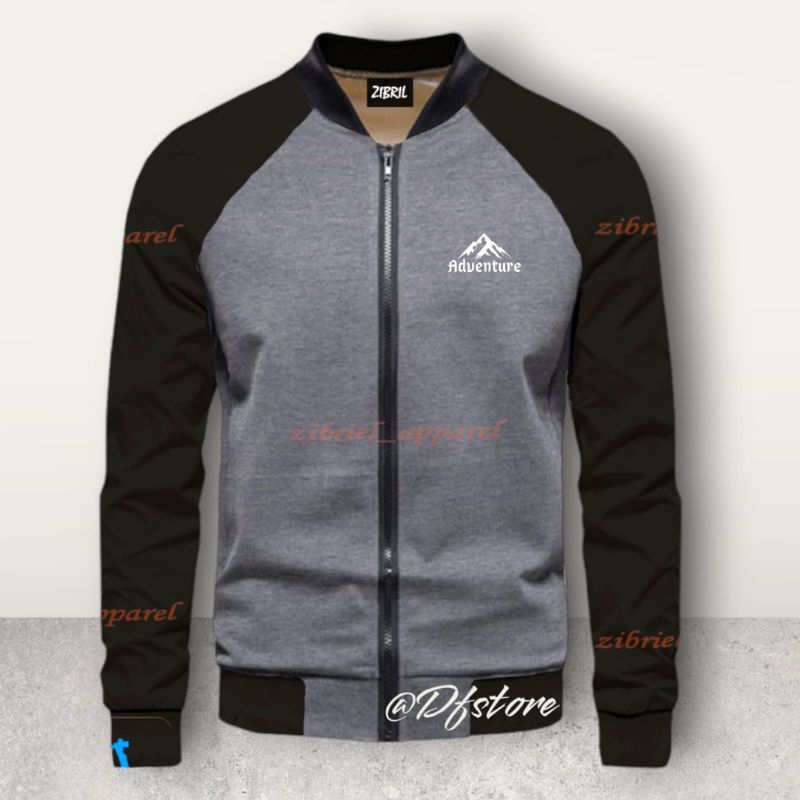 Jaket Distro Pria Dewasa Zipper / Jaket Pria Dewasa Musim Dingin / Jaket Distro Pria Wanita Bahan Ka