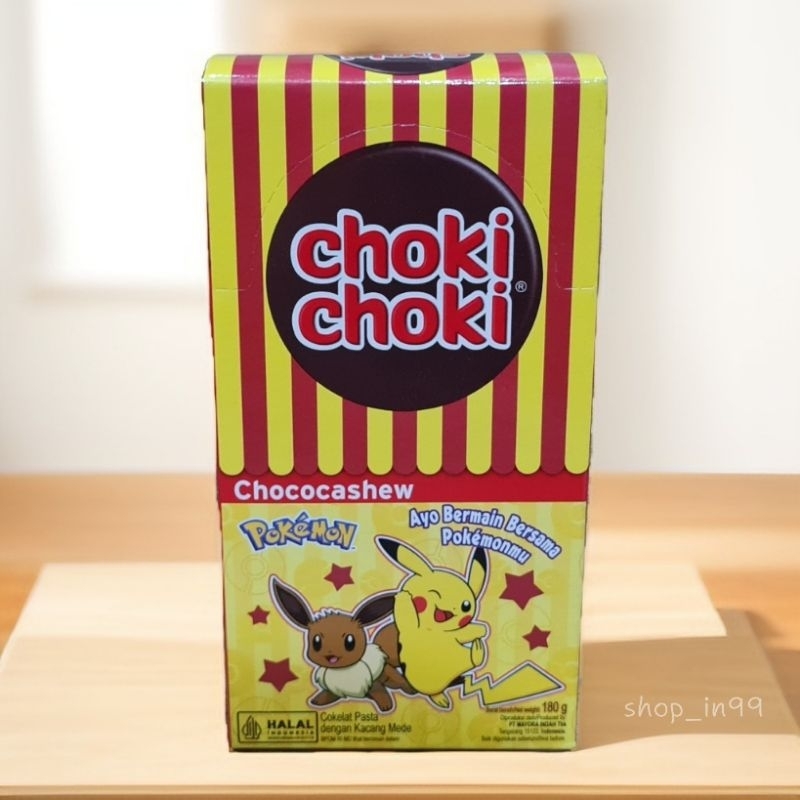 

Choki choki coklat pasta kacang mede 9g x 20pc