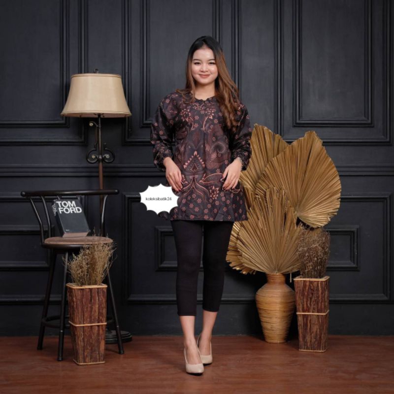 Blouse batik wanita blouse kerja blus batik kerja baju kerja atasan wanita