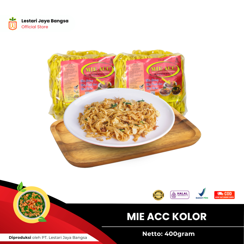 

Mie Kolor ACC | Mie Gepeng | Mie Bakmi Nyemek | Mie Kwetiaw | Mie Tebal