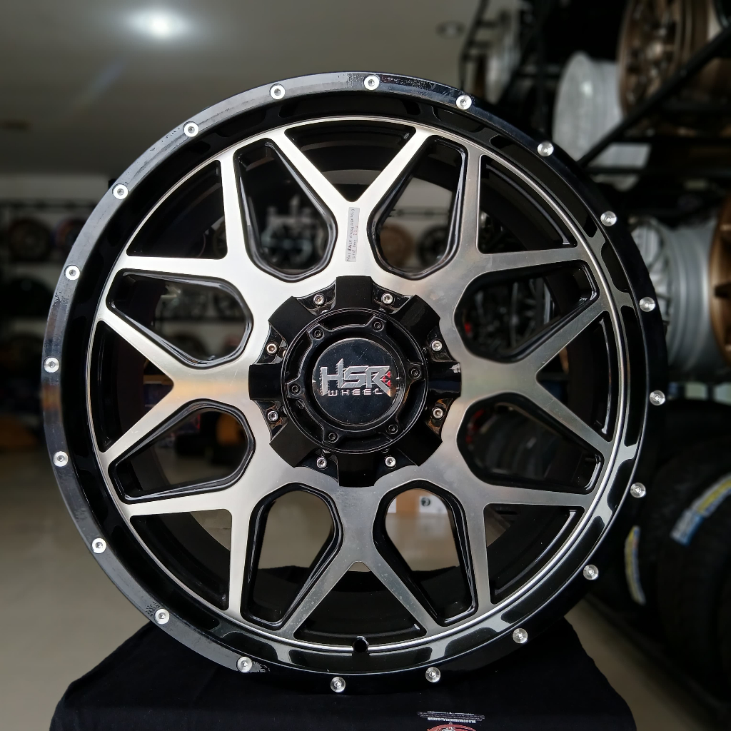 velg ofroad r20 baut 6 untuk mobil pajero fortuner triton hillux terrano hummer dll velg hsr r20