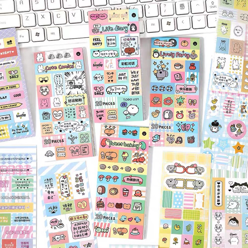 

Sticker Confetti Deco Journaling 1pack : 20lembar