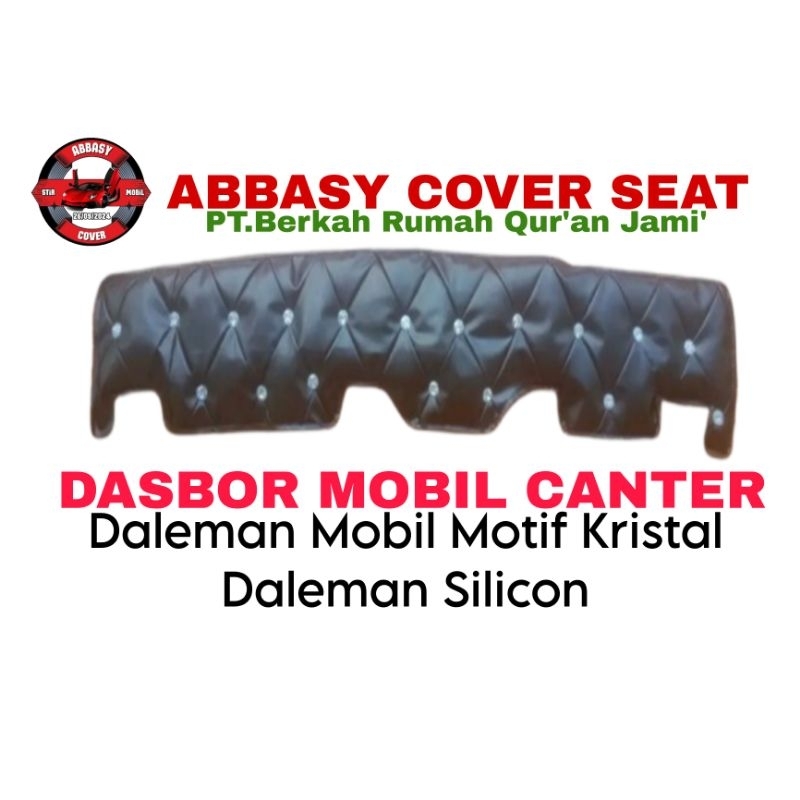 Cover Dasbor Truk Canter – Alas Dashboard Motif Kristal Bahan Silicon