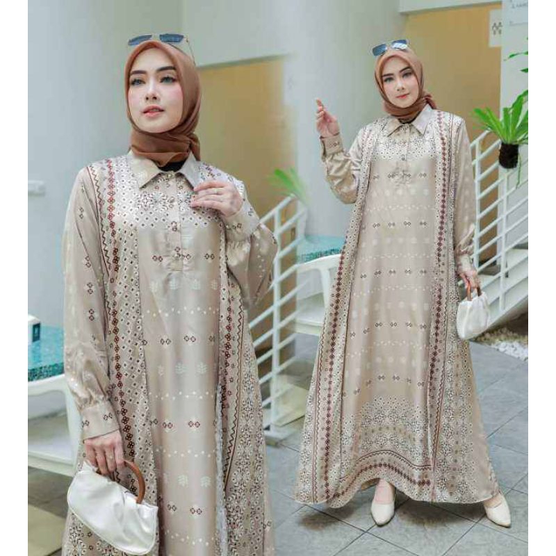 gamis lebaran keninian js elegan murah