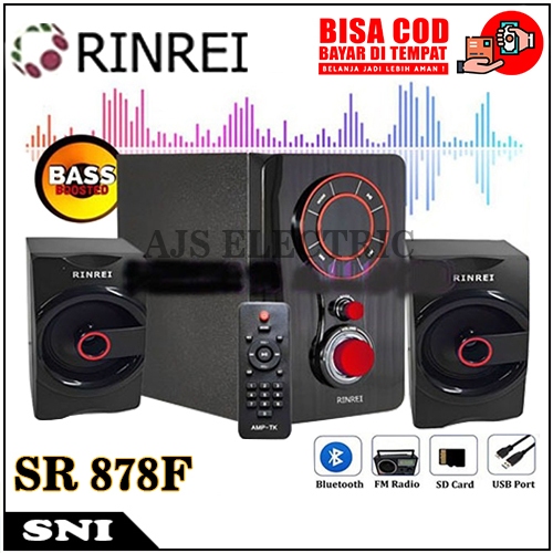 Speaker Rinrei SR-878F / SR-878 F Speaker Bluetooth Speaker Multimedia 2.1 Super Bass 45W RINREI SR 