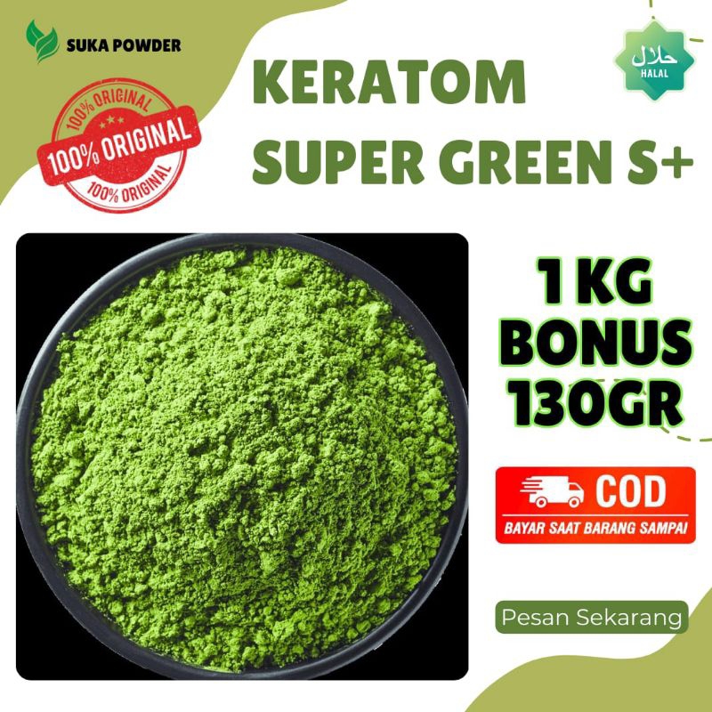 

[Original] gratis 130 GRAM bubuk purli bubuk daun purli bubuk purlik sgreen