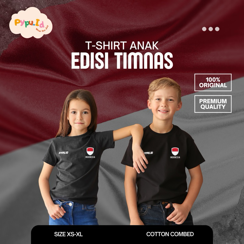 PYPU.ID - T-Shirt Timnas Indonesia | Baju Anak Timnas Indonesia | Kaos Anak Timnas Indonesia | Fashi